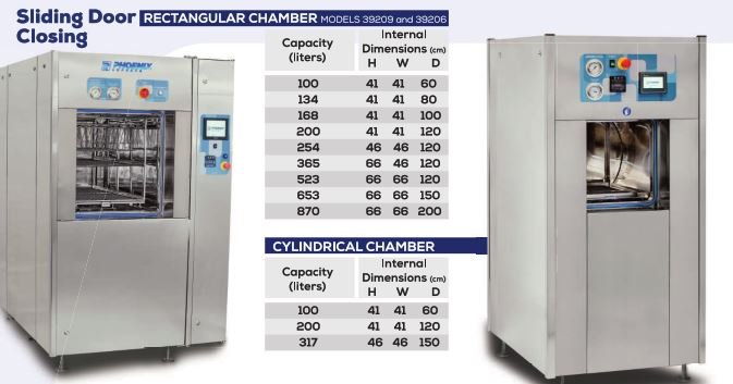 Horizontal autoclaves for  clinics: safety, efficiency and high performance in sterilization